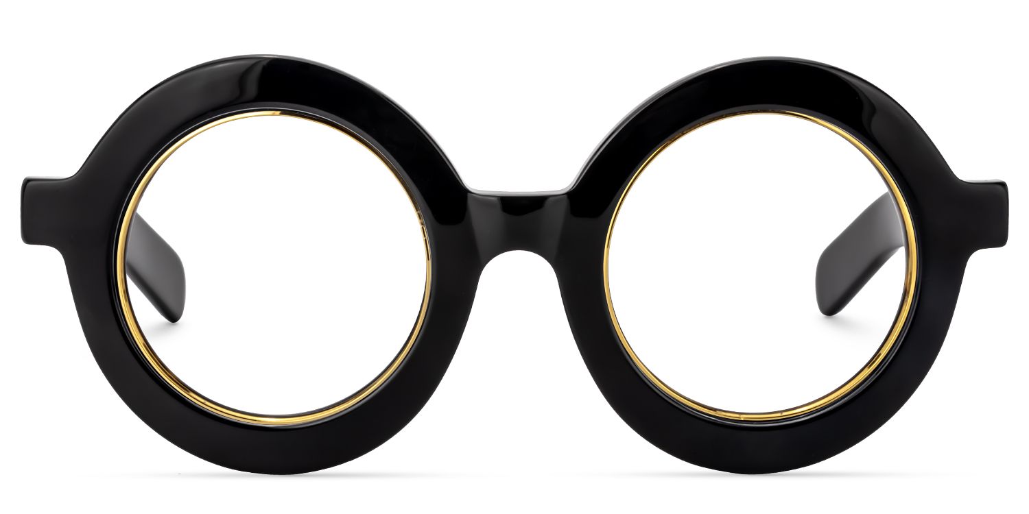 Runde Schwarze Brille | Zeelool Brillen0