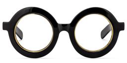 Calhoun Runde Schwarze Brille0