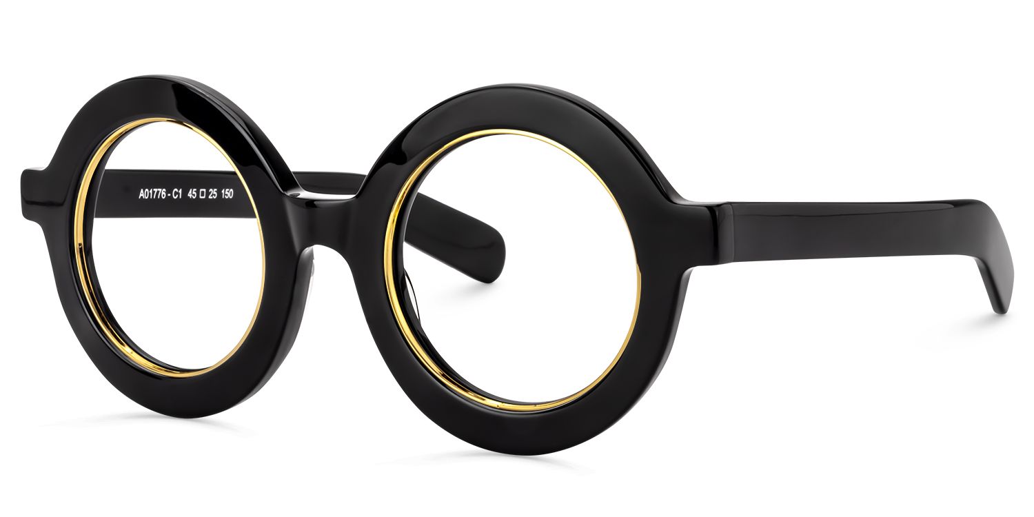 Runde Schwarze Brille | Zeelool Brillen1