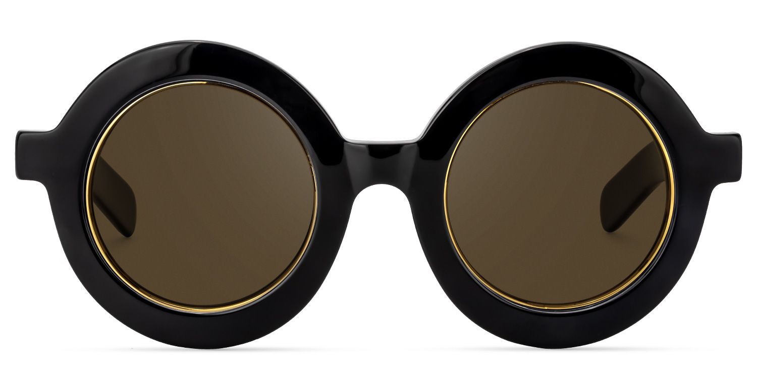 Runde Schwarze Brille | Zeelool Brillen9
