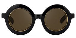Calhoun Runde Schwarze Brille9