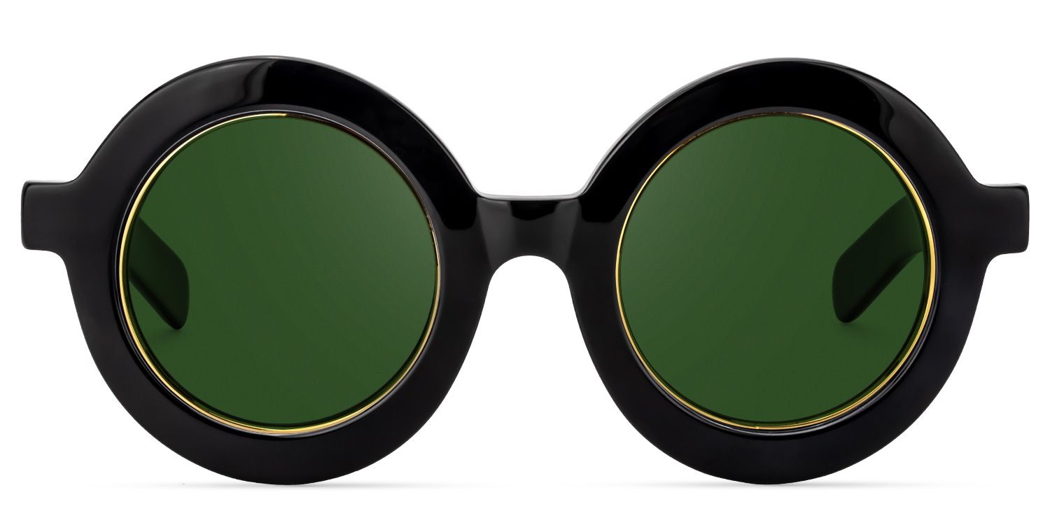 Runde Schwarze Brille | Zeelool Brillen5