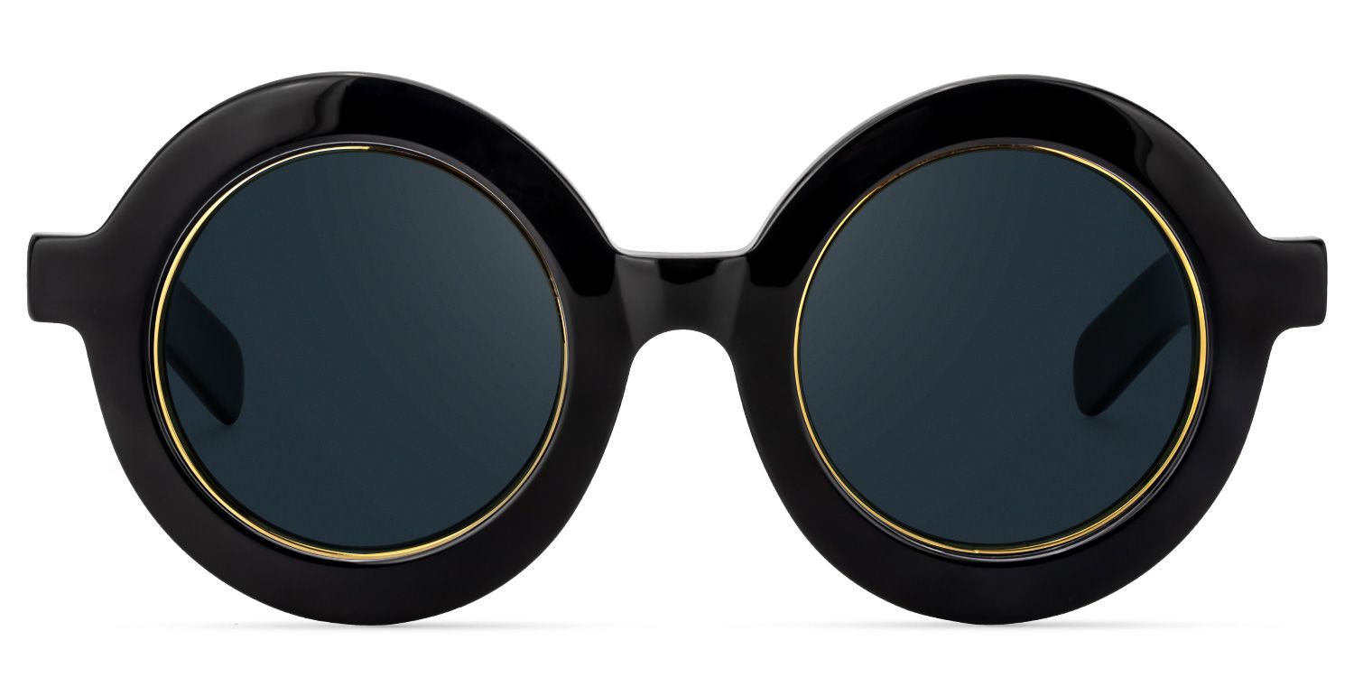 Runde Schwarze Brille | Zeelool Brillen12