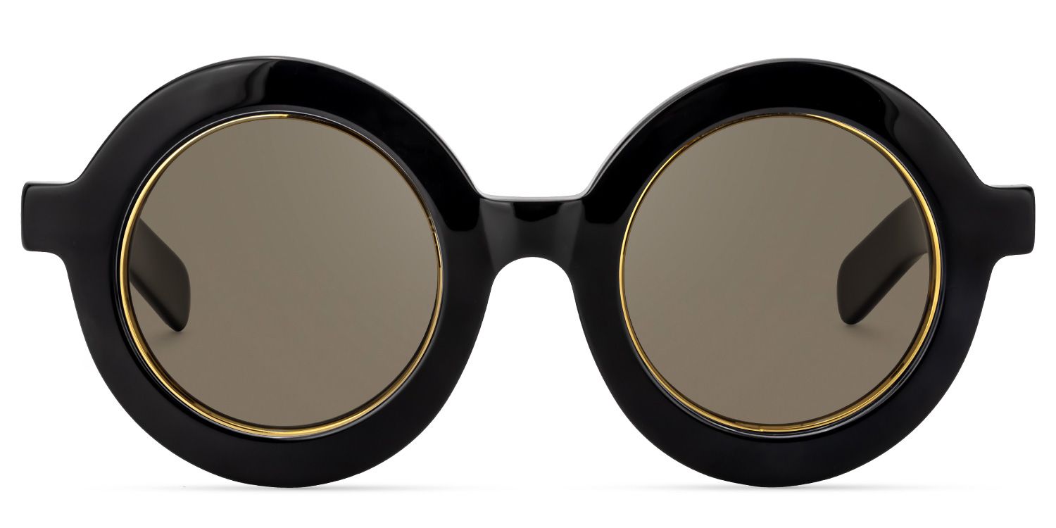 Runde Schwarze Brille | Zeelool Brillen10