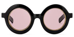 Calhoun Runde Schwarze Brille11