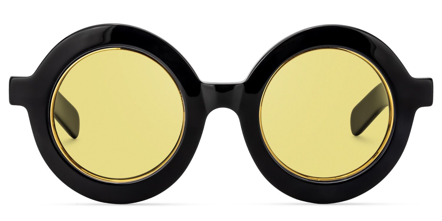 Runde Schwarze Brille | Zeelool Brillen7