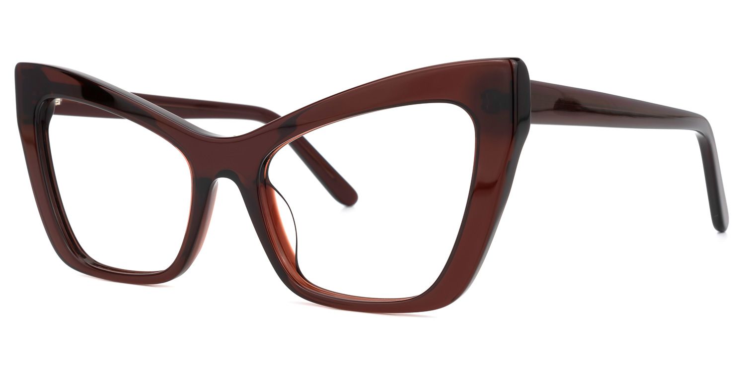 Driscoll Dunkelrot Cateye Brille1
