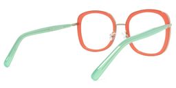 Mindset Orange Quadratisch Brille4