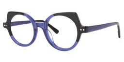 Gilbert Blau-Schwarz Cateye Brille1