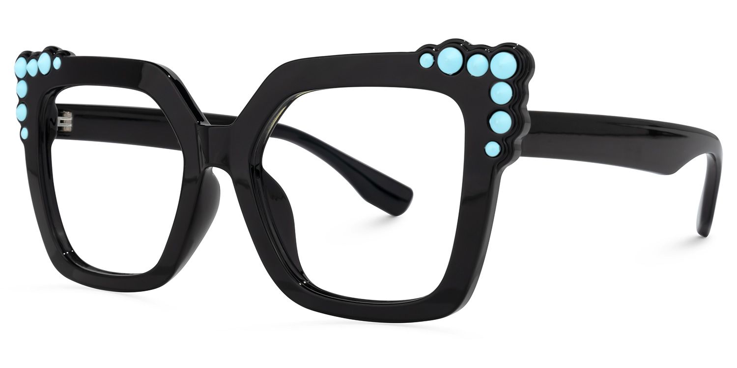 Trey Schwarz Quadratische Brille1