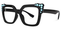 Trey Schwarz Quadratische Brille1