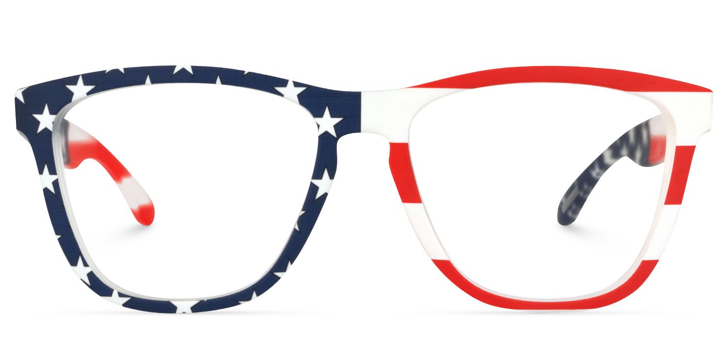 Pedro USA Nationalflagge Quadratisch Brille0