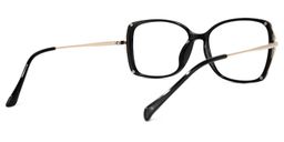 Fulleord Schwarz Quadratisch Brille4