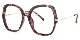 Quinn Tortoise Quadratische Brille1