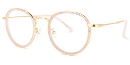 Yahya Rosa-Gold Rund Brille1