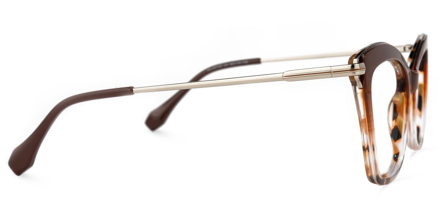 Emily Braun-Tortoise Rechteckig Brille3