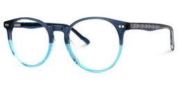 Ocasio Blau Rund Brille1
