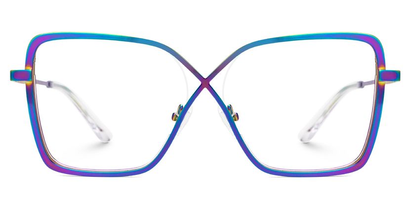 Racquel Bunt Quadratisch Brille