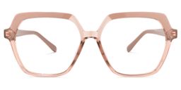 Norah Champagne Geometrische Brille0