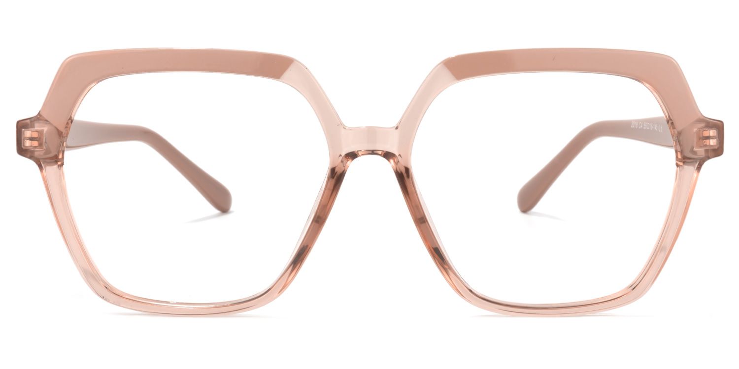 Norah Champagne Geometrische Brille0