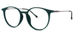 Ohnicio Dunkelgrün Rund Brille1