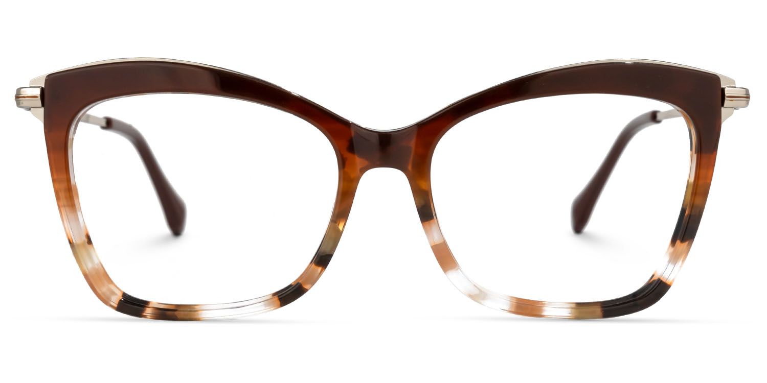 Emily Braun-Tortoise Rechteckig Brille0