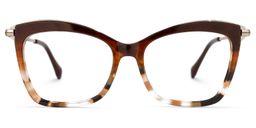 Emily Braun-Tortoise Rechteckig Brille0
