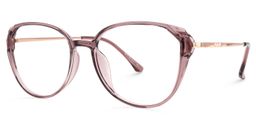 Beata Lila Rund Brille1