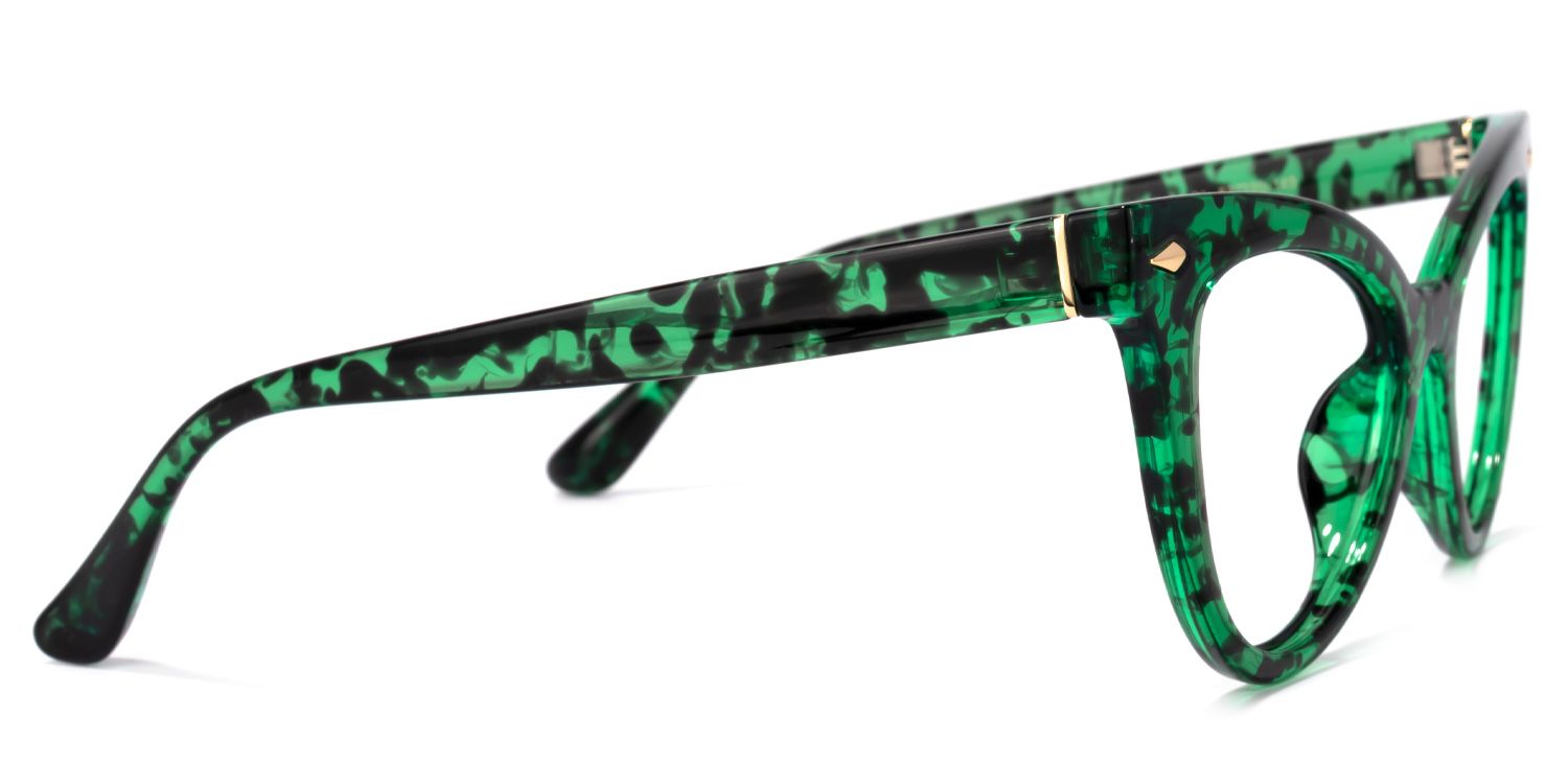 Maite Tortoise Green Cateye Brille3