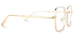 Jace klar Gold quadratische Brille3
