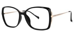 Fulleord Schwarz Quadratisch Brille1