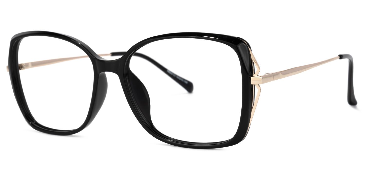 Fulleord Schwarz Quadratisch Brille1