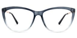 Hannah Blau Klar Cateye Brille0
