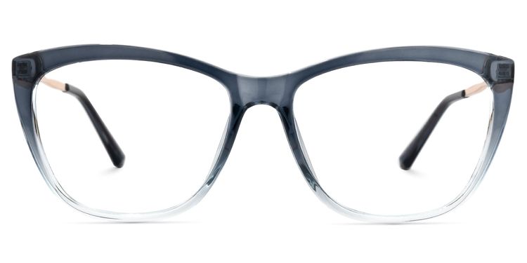 Hannah Blau Klar Cateye Brille