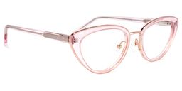 Cosme Rosa Klar Cateye Brille2