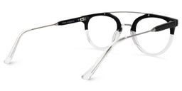 Waston Schwarz-Weiß Pilot Brille3