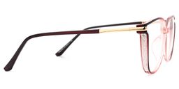 Cora Rot-Schwarz Quadratisch Brille3