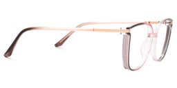 Walden Braun-Rosa Quadratisch Brille2