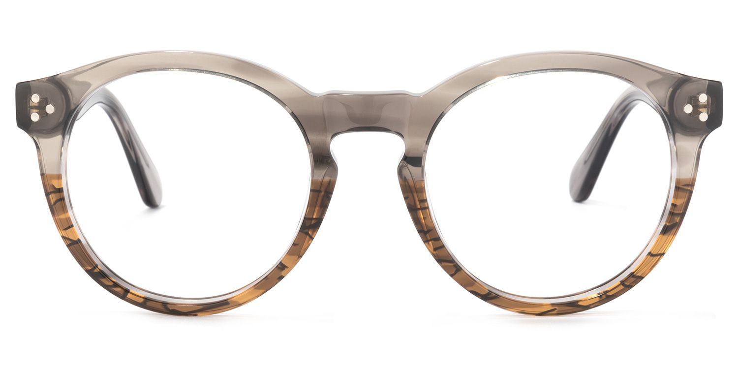 Ryleigh Grau Rund Vollrand  Brille0
