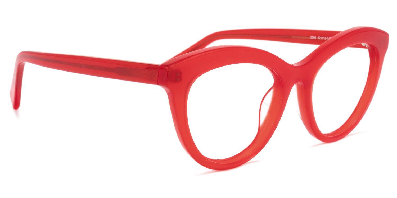 Fairy Rote Cateye Brille2
