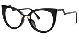 Jacqueline Schwarz Cat eye Brille1
