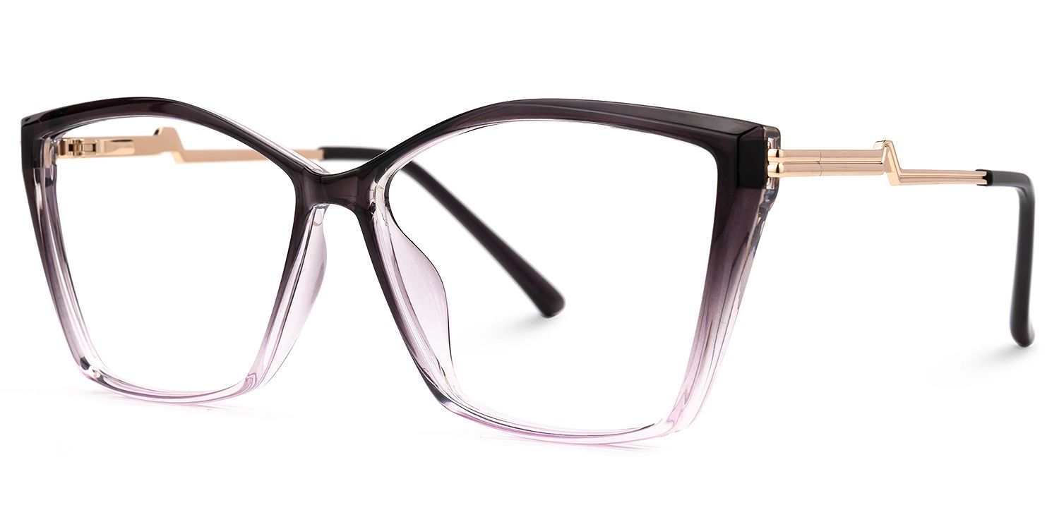 Gannon Lila Quadratisch Brille1