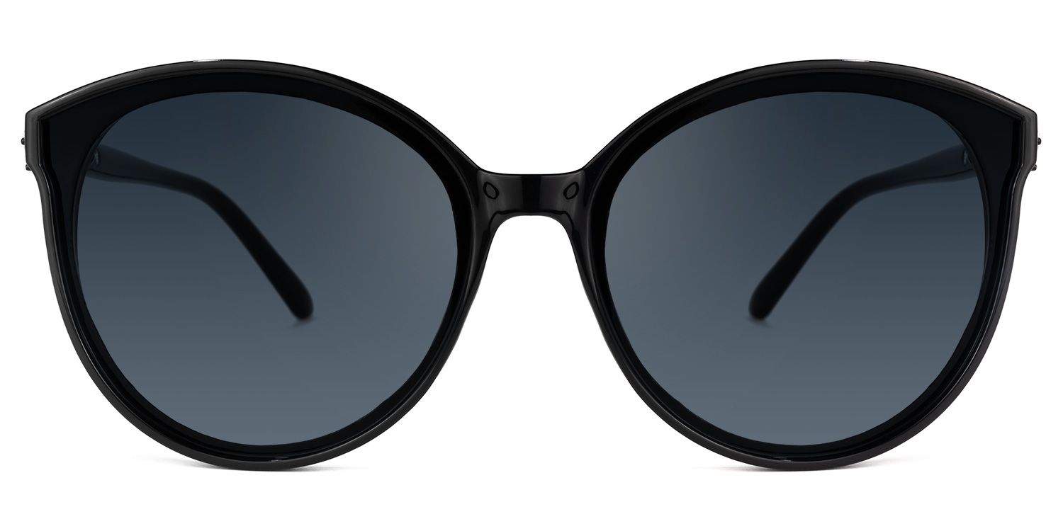 Steffi Round Schwarz Rahmen-Sonnenbrille im Online-Sale | ZEELOOL0