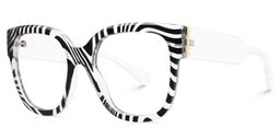 Trisha Schwarz Quadratisch Brille4