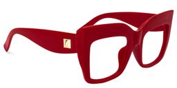 Alberta Rot Cat eye  Brille2