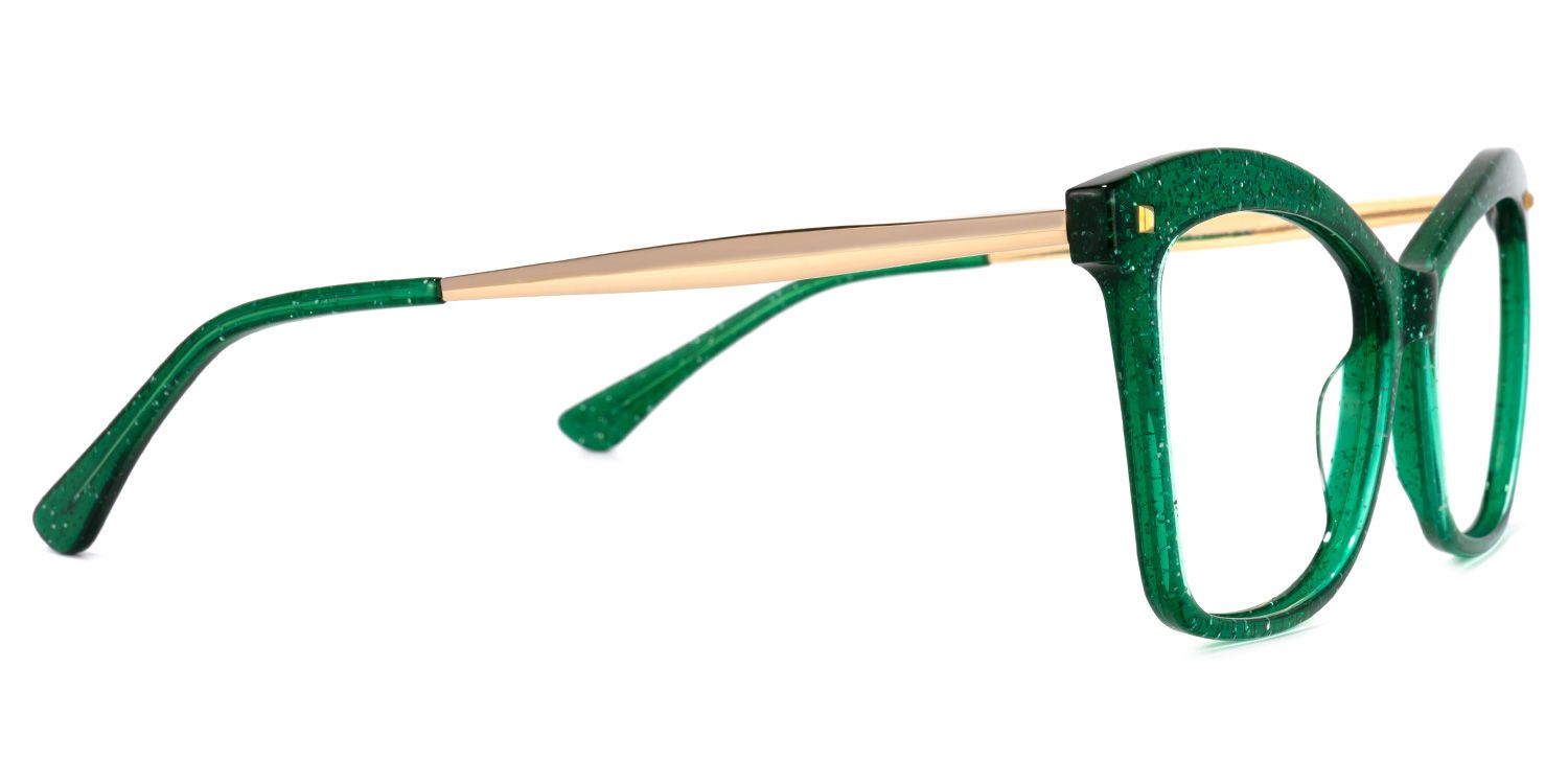 Isaebella Grün Cateye Brille3