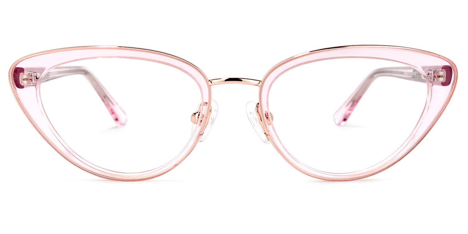 Cosme Rosa Klar Cateye Brille0
