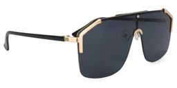 Ashbur Dunkelgrau Geometrische Sonnenbrille3