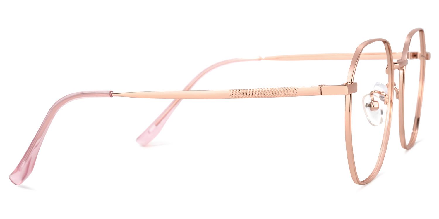 Lilly Rosa-Gold Geometrisch Brille3