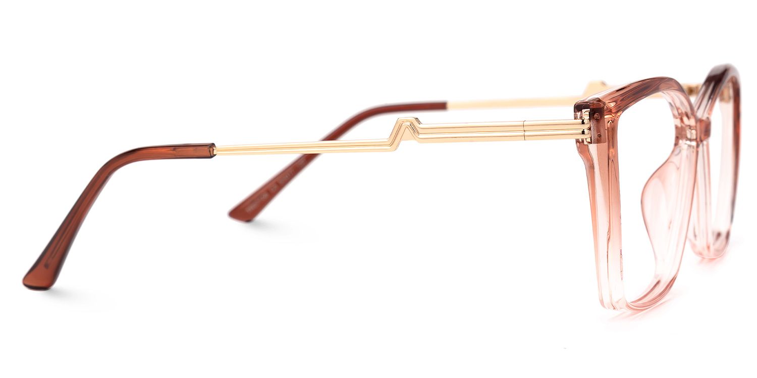 Gannon Orange Quadratisch Brille2